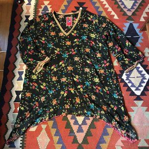 Johnny Was Floral Handkerchief Tunic